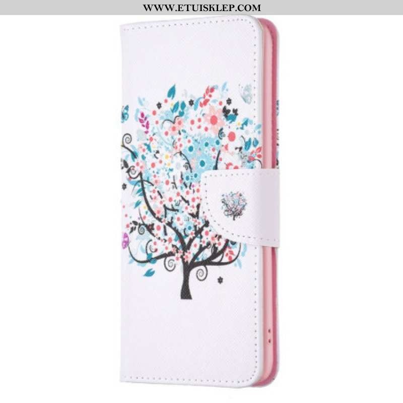 Etui Folio do iPhone 14 Pro Kwitnące Drzewo